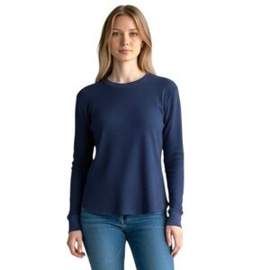 Navy Long Sleeve Top